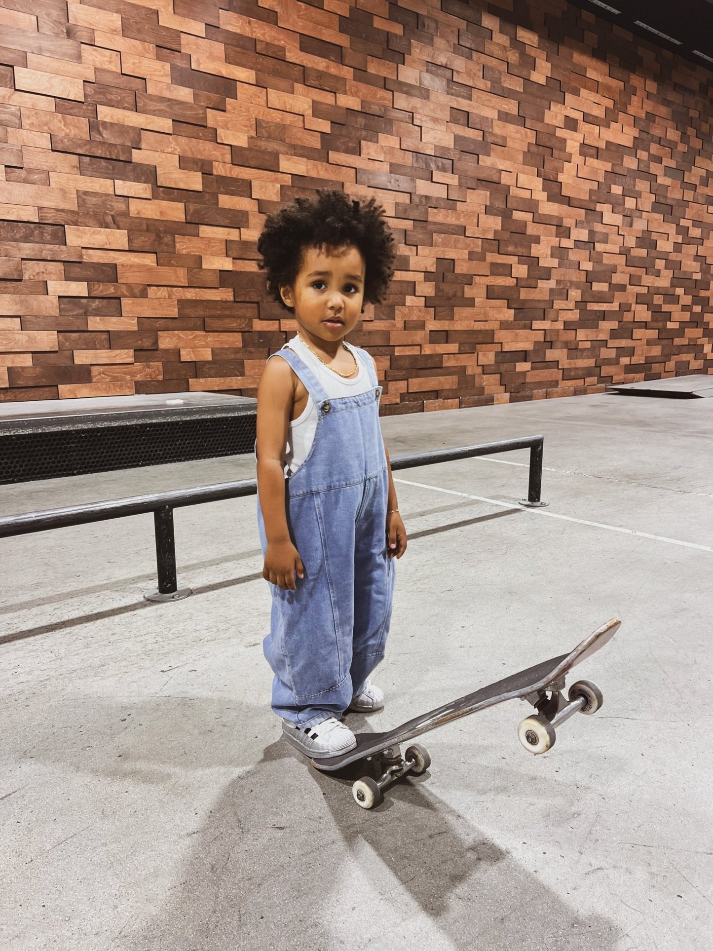 The Oversized Denim Dungaree - The Tribe of Lion