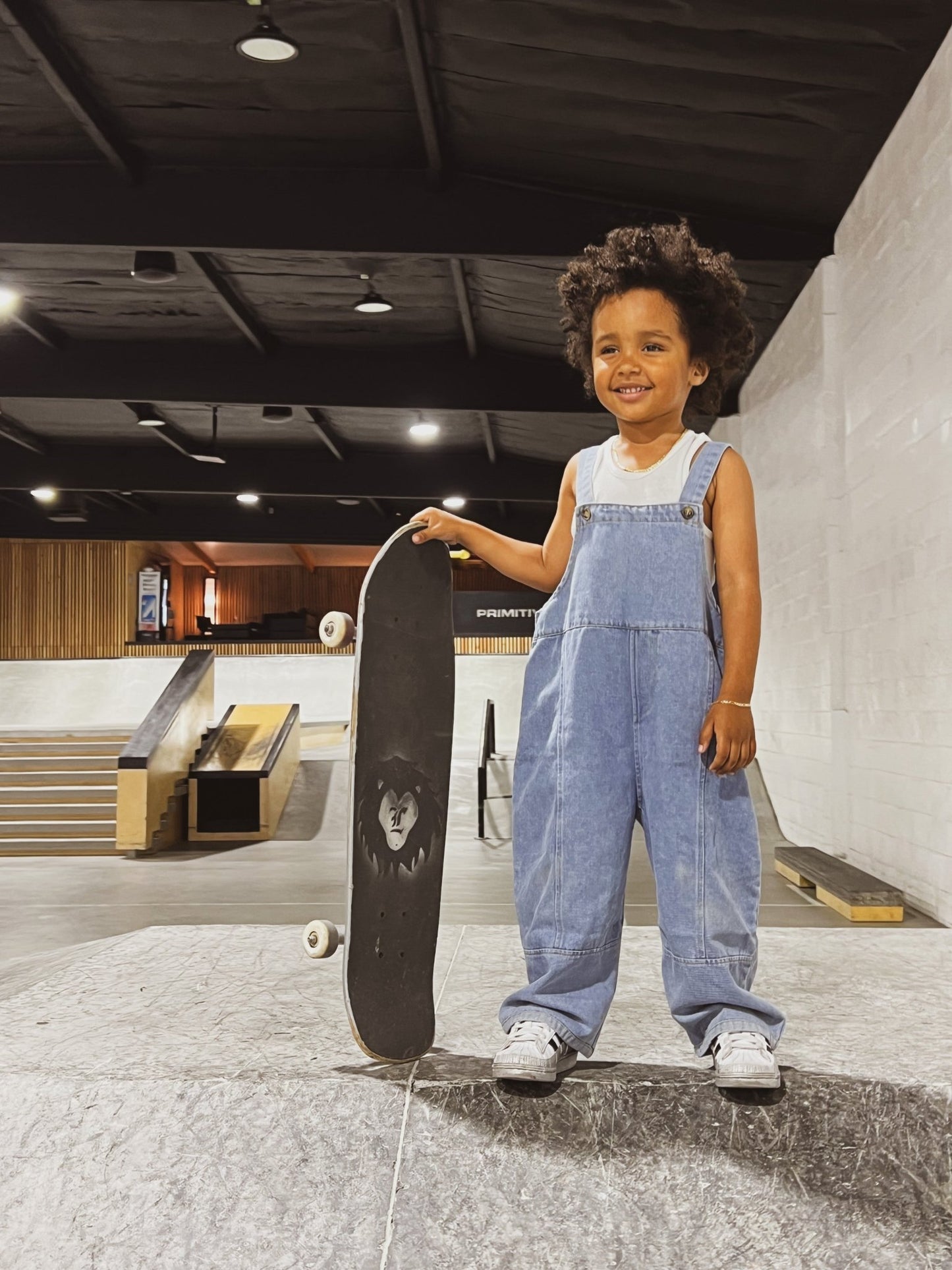 The Oversized Denim Dungaree - The Tribe of Lion