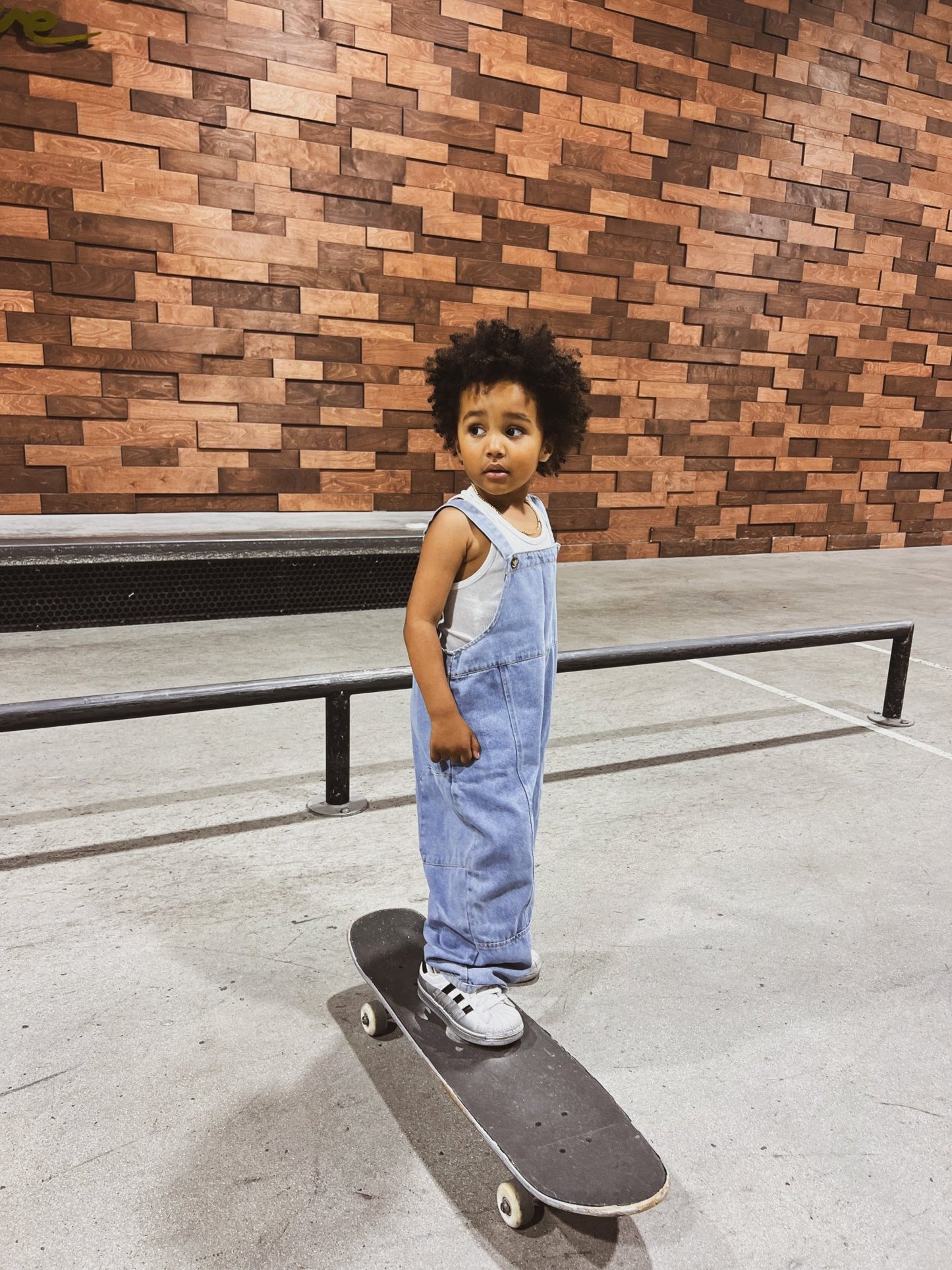 The Oversized Denim Dungaree - The Tribe of Lion